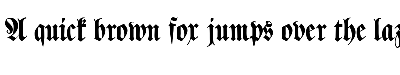 Preview of Klaber Fraktur Regular font