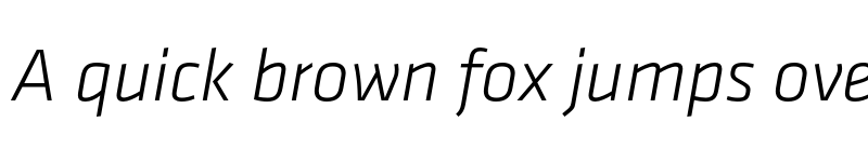 Preview of Klavika Basic Light Italic font
