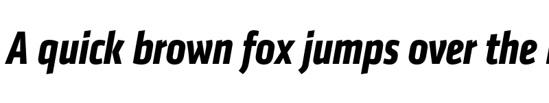 Preview of Klavika Condensed Bold Italic font