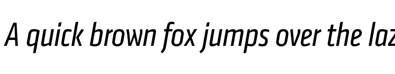 Preview of Klavika Condensed Italic font