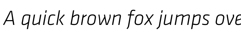 Preview of Klavika Light Italic font