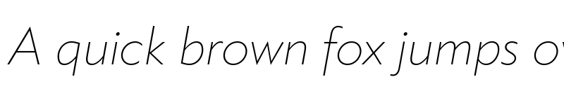 Preview of Klein Trial Extralight Italic font