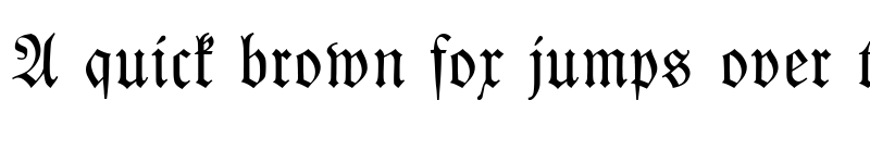 Preview of Kleist-Fraktur Regular font