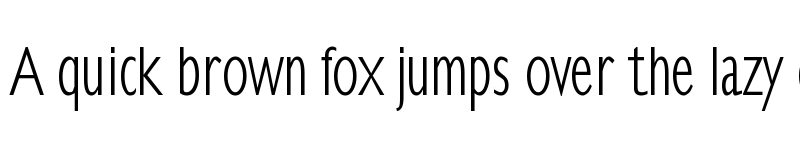 Preview of KlillLightCondensed Regular font