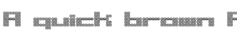 Preview of Knot BRK Normal font