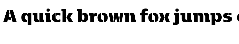 Preview of Kobenhavn C Stencil Black font