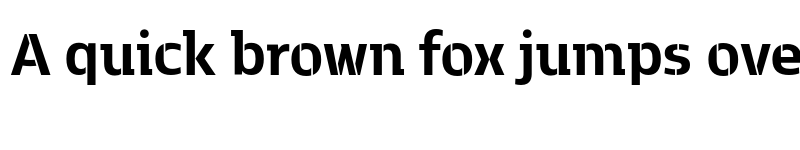 Preview of Kobenhavn C Stencil Bold font
