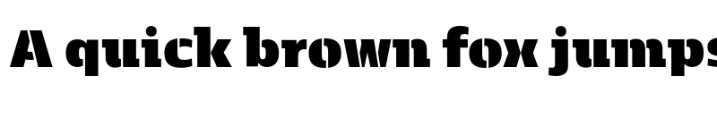 Preview of Kobenhavn C Stencil ExtraBlack font