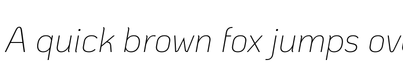 Preview of KoHo ExtraLight Italic font