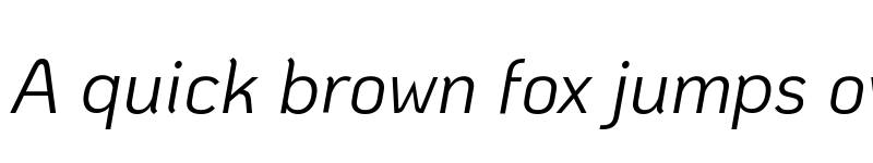 Preview of KoHo Italic font