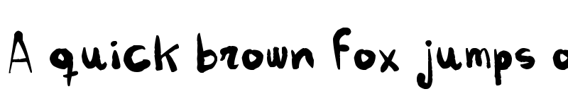 Preview of kokekoko Regular font