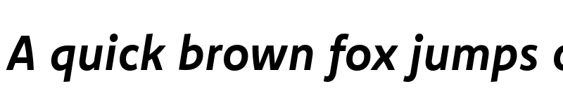 Preview of Komet Bold Italic font