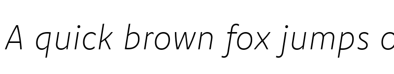 Preview of Komet ExtraLight Italic font