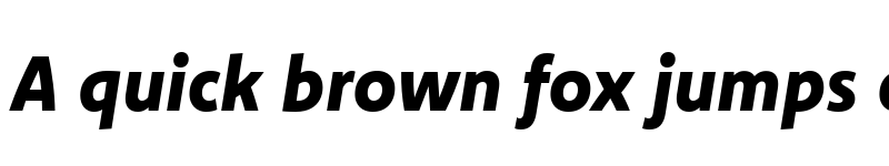 Preview of Komet Heavy Italic font