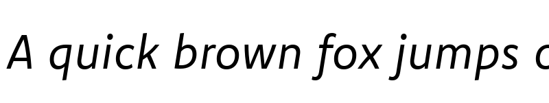 Preview of Komet Regular Italic font