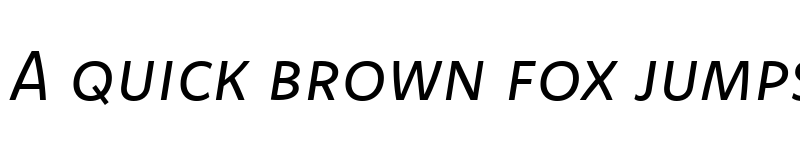 Preview of Komet Regular SC Italic font