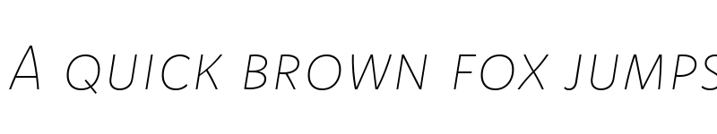 Preview of Komet Thin SC Italic font