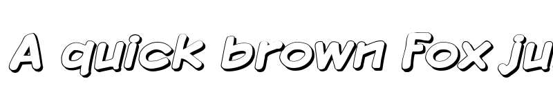 Preview of Komika Display - Shadow Regular font