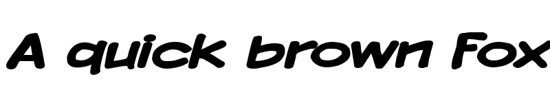 Preview of Komika Display Wide Bold font