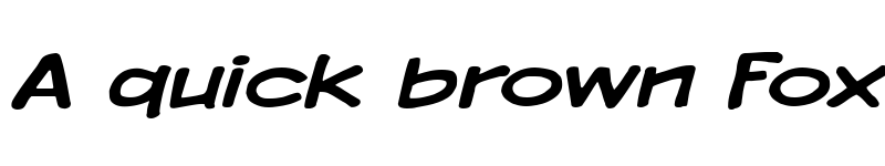 Preview of Komika Display Wide Regular font