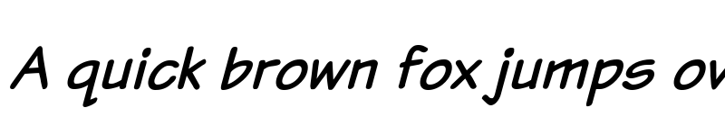 Preview of Komika Text Italic font