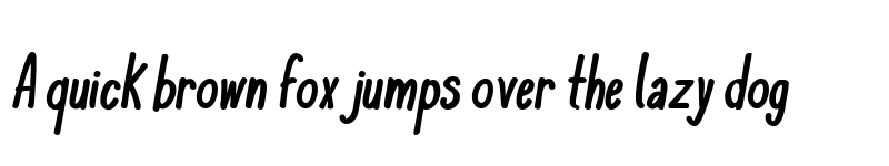 Preview of KomixCon Bold Italic font