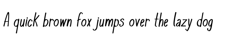 Preview of KomixCon Italic font