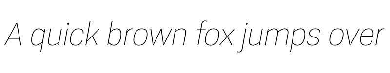 Preview of Konkret Grotesk Pro Thin Italic font