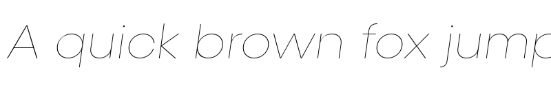 Preview of Konnect Hairline Italic font