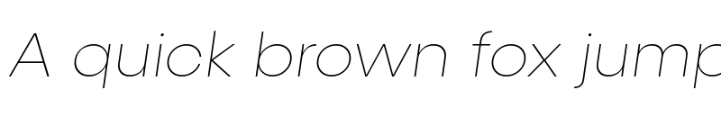 Preview of Konnect Thin Italic font