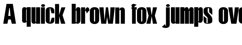 Preview of Kontes Compressed Bold Regular font