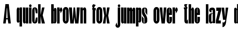 Preview of Kontes Compressed Regular font