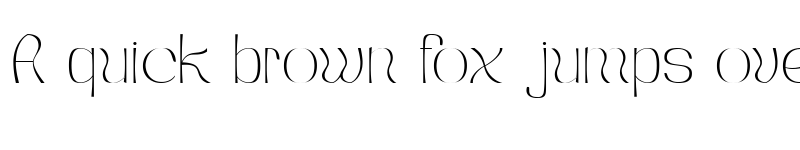 Preview of Koumon Extra Light font