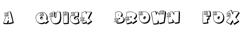 Preview of KR Boo! Regular font