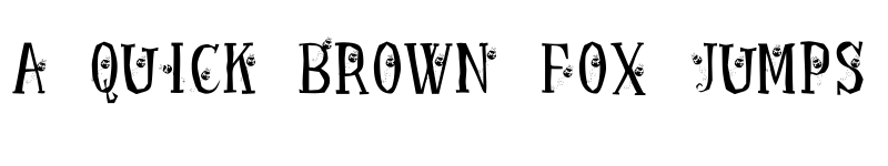 Preview of KR Ladybug Regular font