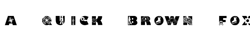 Preview of KR Super 70's Regular font
