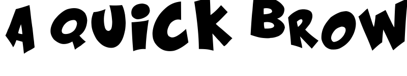 Preview of Kraash Black Regular font