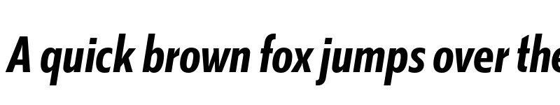 Preview of Kranto Cond Bold Display Italic font