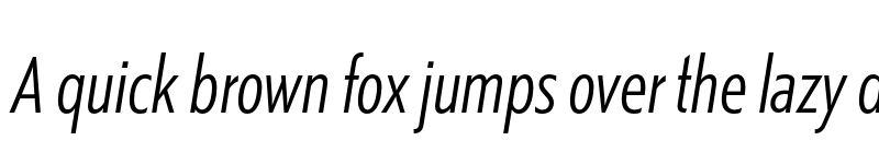 Preview of Kranto Cond Light Display Italic font