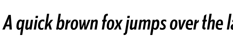 Preview of Kranto Cond Medium Display Italic font