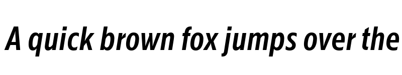 Preview of Kranto Cond Medium Text Italic font