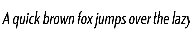 Preview of Kranto Cond Regular Display Italic font