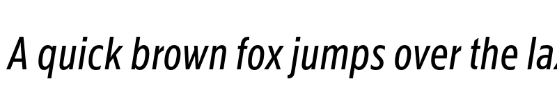 Preview of Kranto Cond Regular Text Italic font