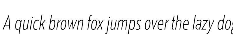 Preview of Kranto Cond Thin Normal Italic font