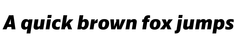 Preview of Kranto ExtraBold Text Italic font