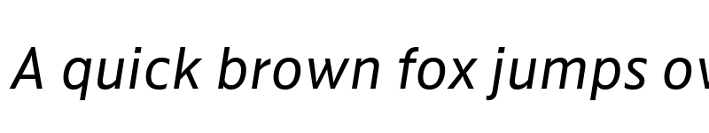 Preview of Kranto Regular Text Italic font