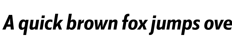 Preview of Kranto SemiCond Bold Display Italic font