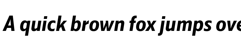 Preview of Kranto SemiCond Bold Normal Italic font