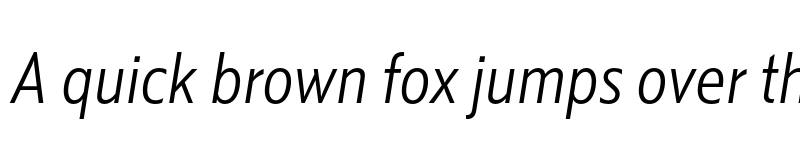 Preview of Kranto SemiCond Light Normal Italic font