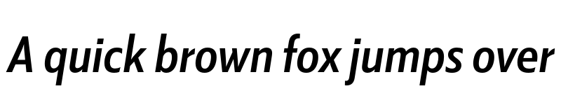 Preview of Kranto SemiCond Medium Display Italic font